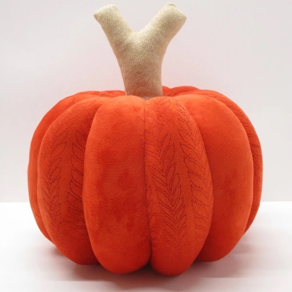 Pumpkin Shaped Velvet Accent Pillow Orange - Opalhouse designed with Jungalow